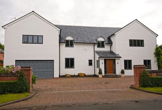 detached house with external wall insulation